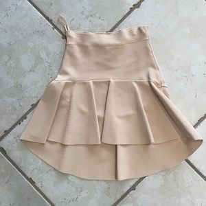 BCBGMAXAZRIA nude skirt size XS
